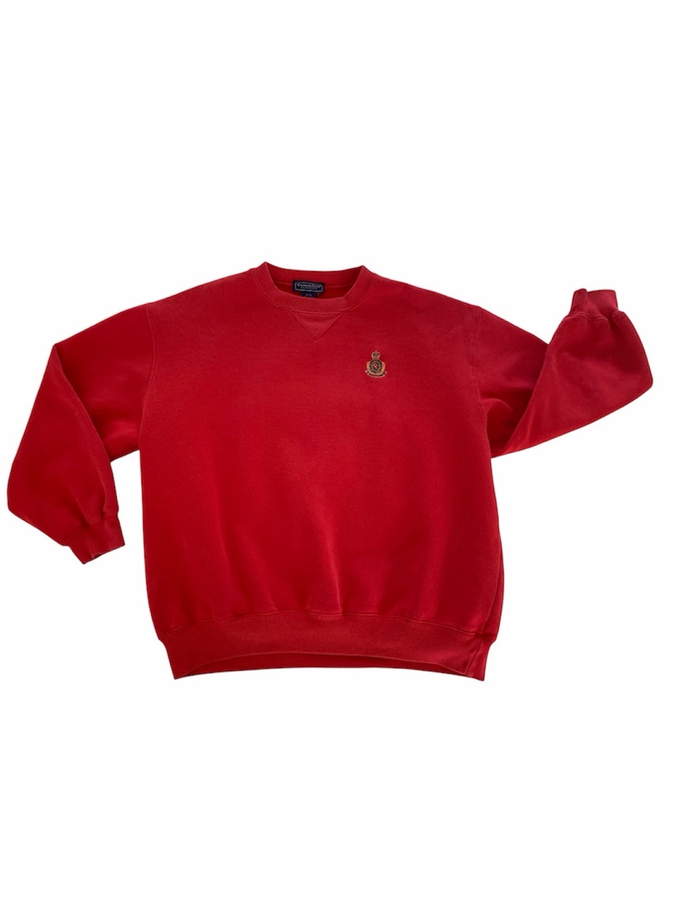 Vintage Charter Club Sweatshirt Women’s Size M Red 90’s Crest Crewneck Classic